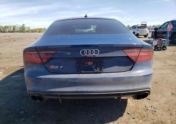 Audi RS7 cena 184000 przebieg: 65086, rok produkcji 2017 z Sianów małe 56